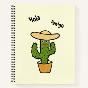 Cute cactus notebook