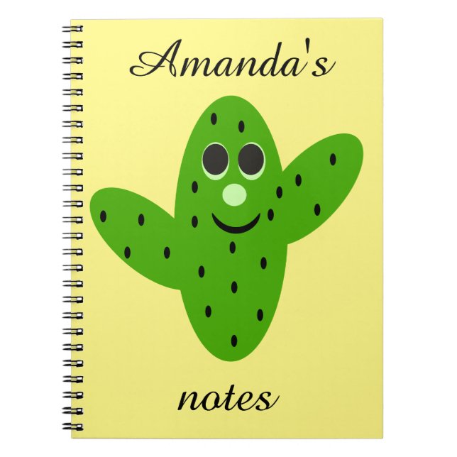 Cute Cactus Notebook (Front)