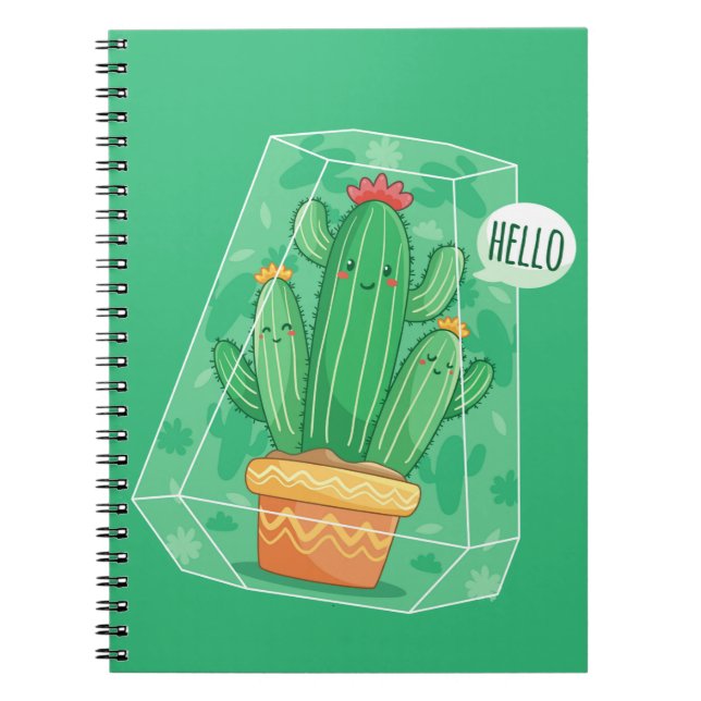 cute Cactus Notebook (Front)