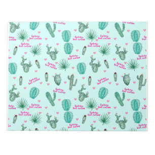 Cute Cactus Patterned Notepad