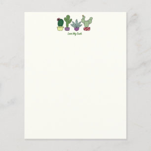 Cute Cactus Potted Plants Love My Cacti