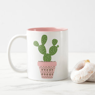 Cute Cactus Quote Two-Tone Coffee Mug