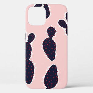 Cute cactus seamless pattern sweet mood and tone, iPhone 12 case