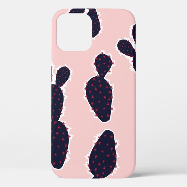 Cute cactus seamless pattern sweet mood and tone,  Case-Mate iPhone case (Back)