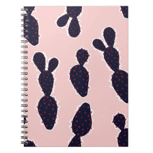 Cute cactus seamless pattern sweet mood and tone, notebook