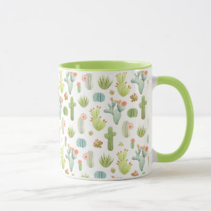 Cute Cactus Standing Pattern Mug