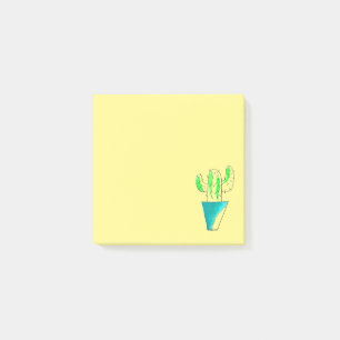 Cute cactus theme colourful Mexican art Post-it Notes