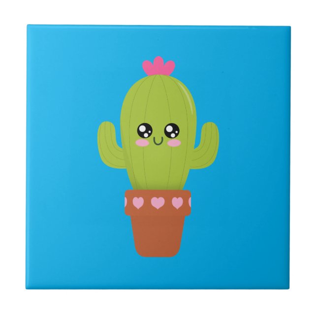 Cute Cactus Tile (Front)