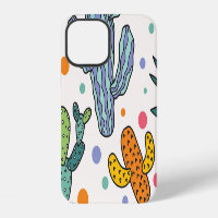 Cute Cactus Vintage Seamless Pattern