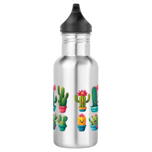 Cute Cactus Water Bottle
