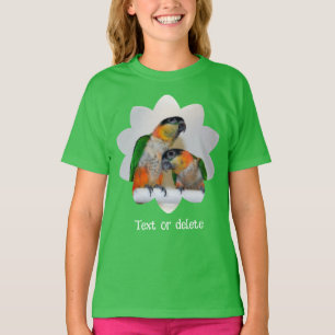 Cute Caique Parrot Watercolor Art Personalized T-Shirt