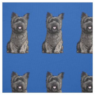 Cute Cairn Terrier Fabric