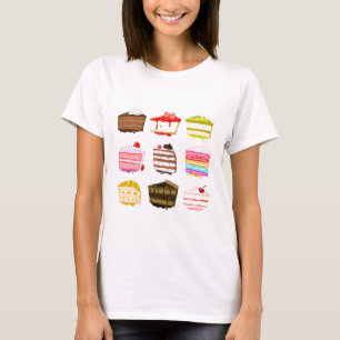 Cute cake birthday cake with colourful cream T-Shirt