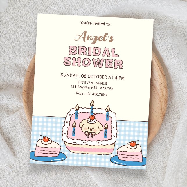 Cute cake bridal shower invitation (Creator Uploaded)
