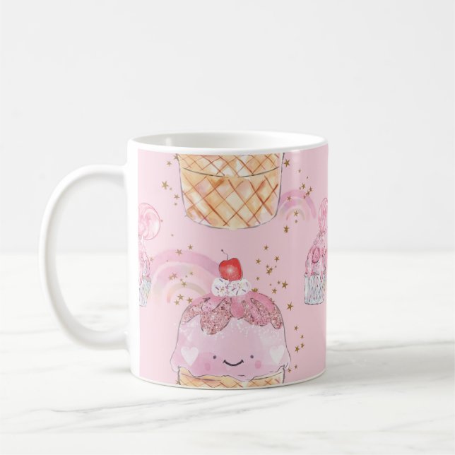 Cute Cake Coffee Mug (Left)