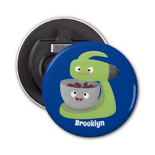 Cute cake mixer kitchen appliance cartoon  bottle opener (Front)