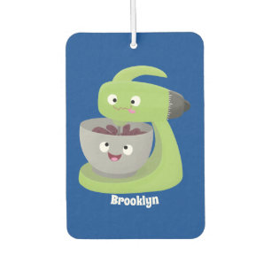 Cute cake mixer kitchen appliance cartoon car air freshener