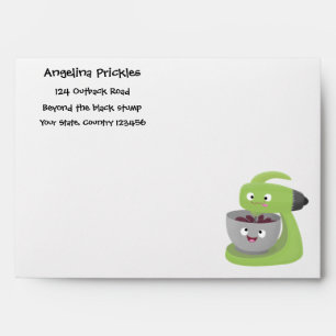 Cute cake mixer kitchen appliance cartoon envelope