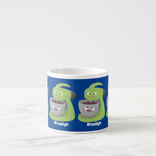 Cute cake mixer kitchen appliance cartoon espresso cup