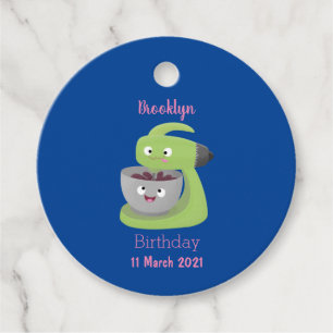 Cute cake mixer kitchen appliance cartoon favour tags