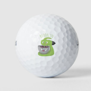 Cute cake mixer kitchen appliance cartoon golf balls
