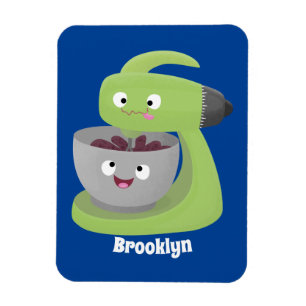 Cute cake mixer kitchen appliance cartoon magnet