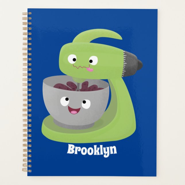 Cute cake mixer kitchen appliance cartoon planner (Front)