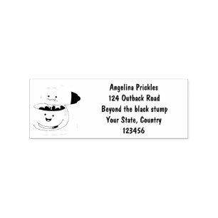 Cute cake mixer kitchen appliance cartoon rubber stamp