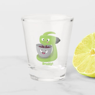 Cute cake mixer kitchen appliance cartoon shot glass
