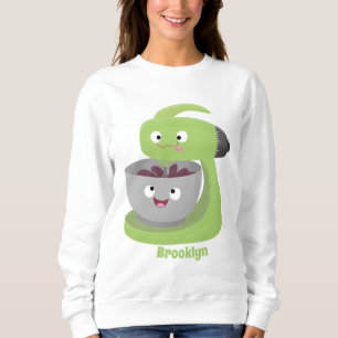 Cute cake mixer kitchen appliance cartoon sweatshirt