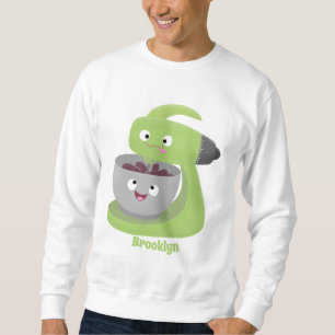 Cute cake mixer kitchen appliance cartoon sweatshirt