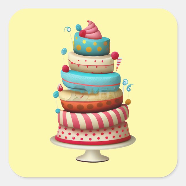 Cute cake stickers (Front)