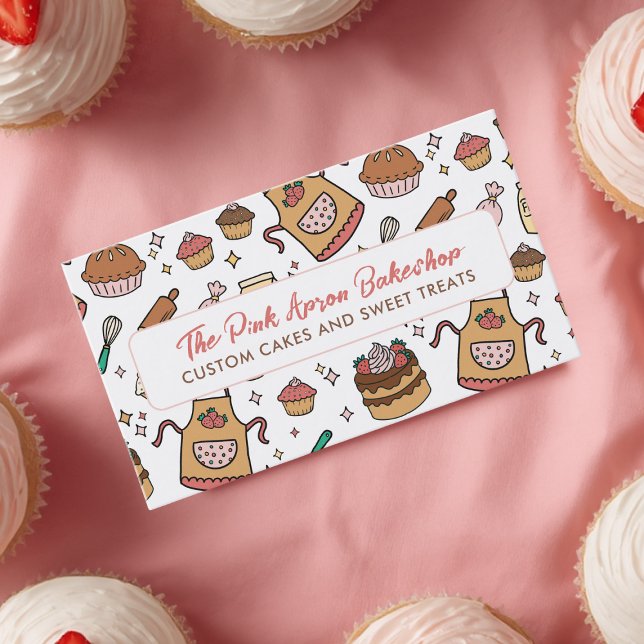 Cute Cakes Home Bakery  Business Card (Creator Uploaded)