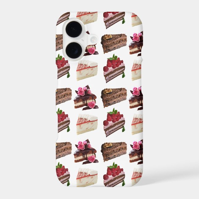 Cute Cakes Lovers Desserts Pattern Quirky (Back)