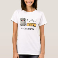 Cute Calculator And Ruler I Love Math