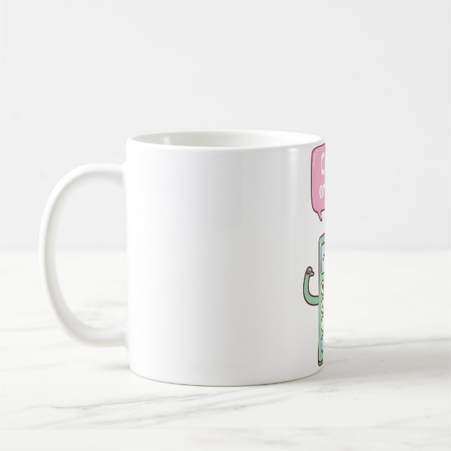 Cute Calculator Count On Me Pun  Coffee Mug (Left)