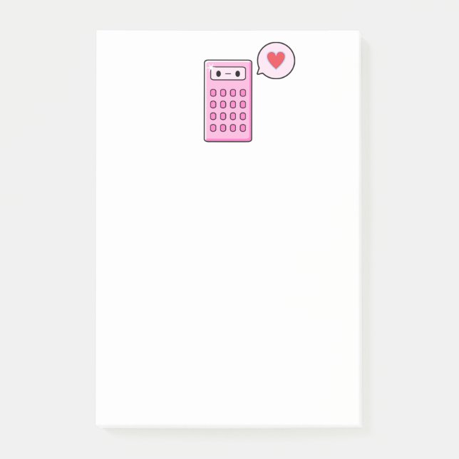 Cute Calculator Post-it Notes (Front)