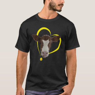 Cute calf cow motif I love cows I love Cows T-Shirt