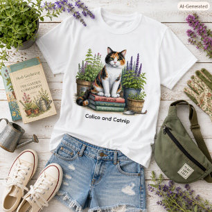 Cute Calico and Catnip Cat Lover T-Shirt