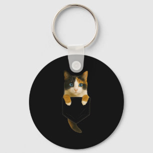 Cute Calico Cat Cket Funny Cat Mom Cat Dad Cat Lov Key Ring