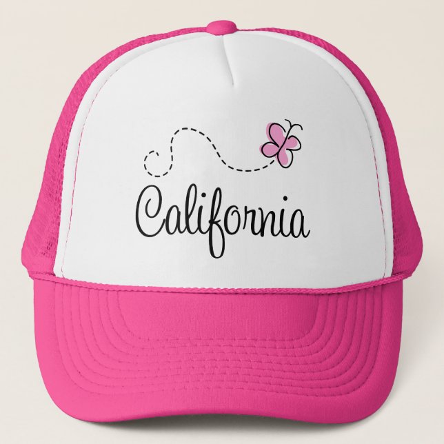 Cute California Design Trucker Hat (Front)