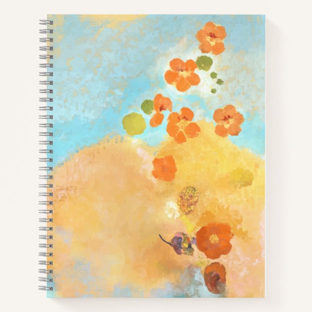 Cute California Orange Poppies Fields Notebook (Front)