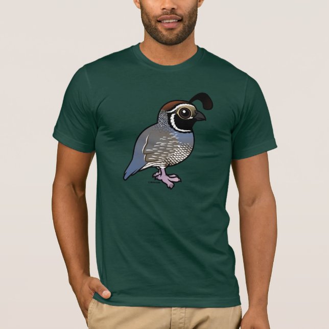 Cute California Quail T-Shirt (Front)
