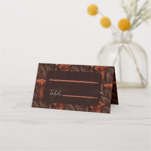 Cute Calla Lilies Accent Countryside Wedding Place Card
