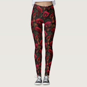 Cute Calla Lilies Bridesmaid Gift Ladies Yoga Att Leggings