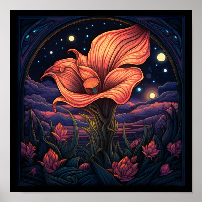  Cute Calla Lily Flower For Nature Lover Lily Poster (Front)