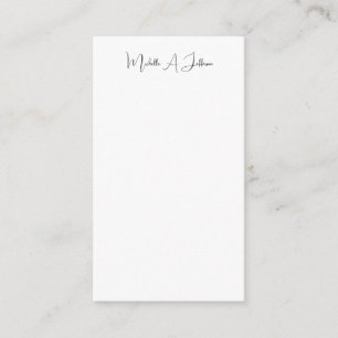 Cute Calligraphy Creative Trendy Custom Name Enclosure Card