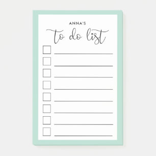 Cute calligraphy To Do list Post-it Notes