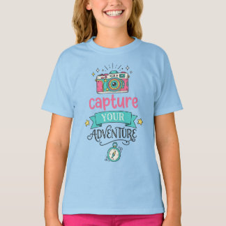 Cute Camera Graphic Kids T-Shirt | Colourful Photo