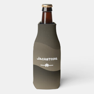 Cute Camo Design Custom Name Modern Beer Bottle Cooler